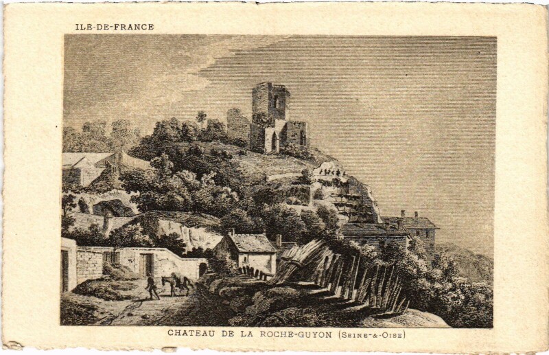 Carte postale ancienne La Roche-Guyon Le Chateau France à La Roche-Guyon