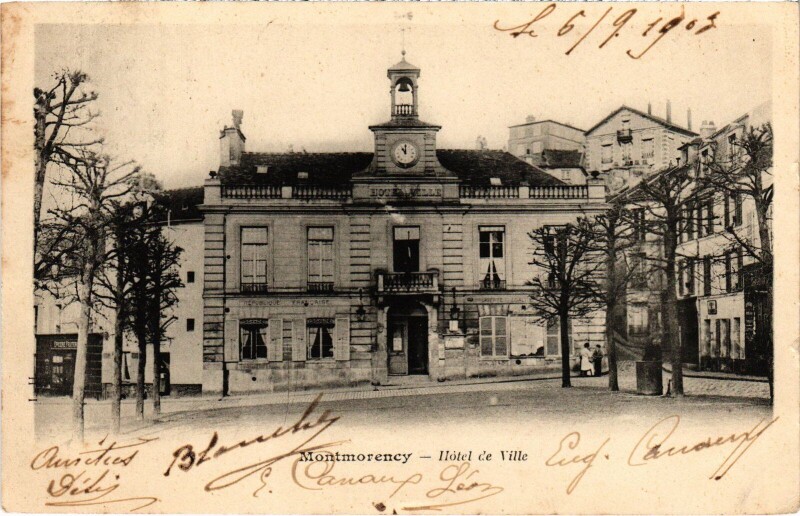 Carte postale ancienne Montmorency Hotel de Ville France à Montmorency