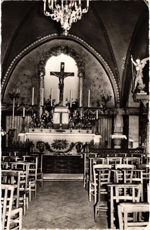 Carte postale ancienne Montlignon Interieur de l'Eglise Saint-Andre France à Montlignon