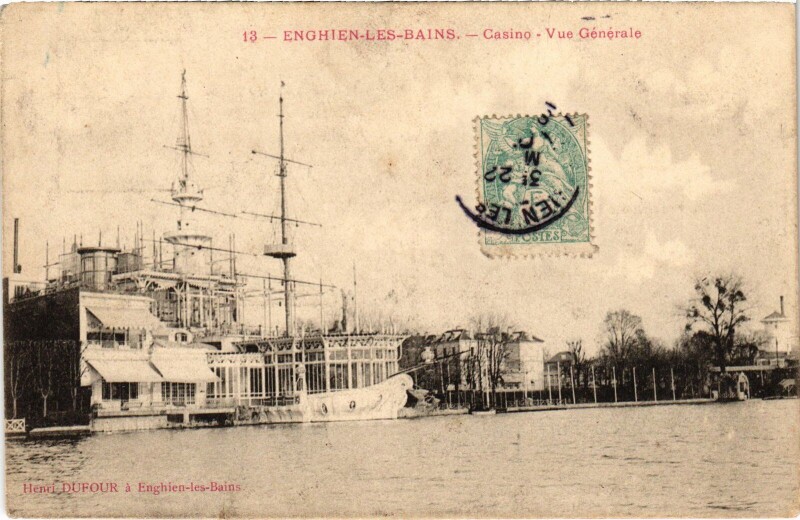 Carte postale ancienne Enghien les Bains Casino, Vue Generale France à Enghien-les-Bains