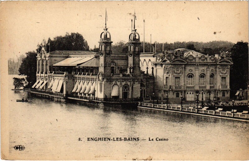 Carte postale ancienne Enghien les Bains Le Casino France à Enghien-les-Bains