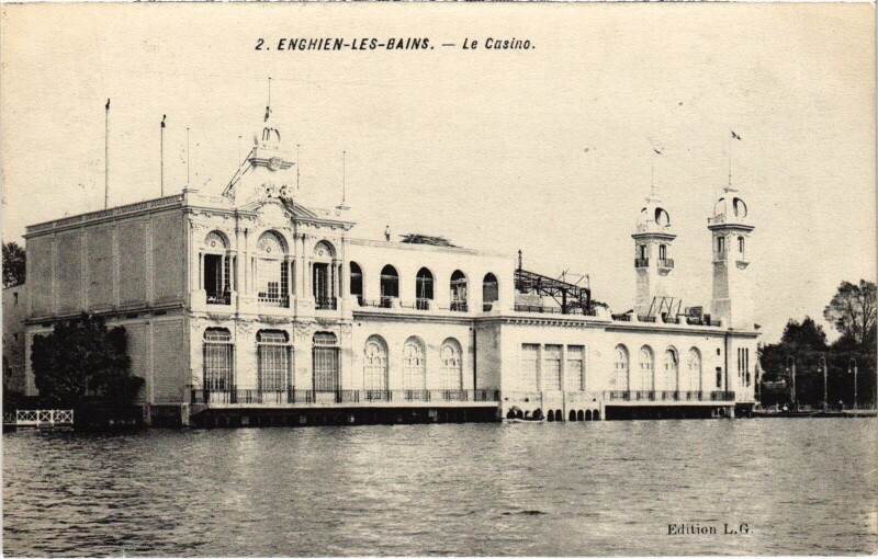 Carte postale ancienne Enghien les Bains Le Casino France à Enghien-les-Bains
