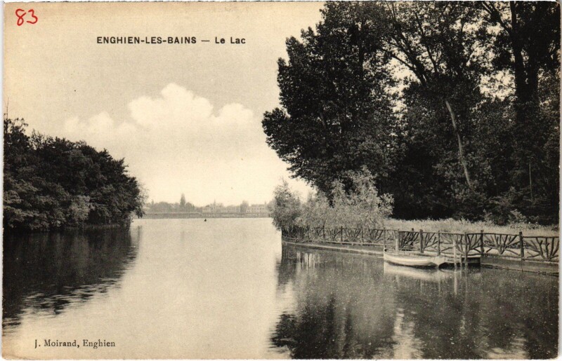 Carte postale ancienne Enghien les Bains Le Lac France à Enghien-les-Bains