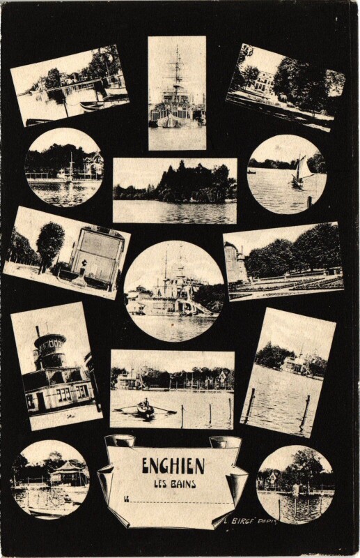Carte postale ancienne Souvenir de Enghien les Bains France à Enghien-les-Bains