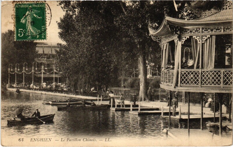 Carte postale ancienne Enghien les Bains Le Pavillon Chinois France à Enghien-les-Bains