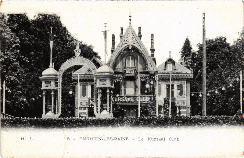 Carte postale ancienne Enghien les Bains Le Kursaal Club France à Enghien-les-Bains