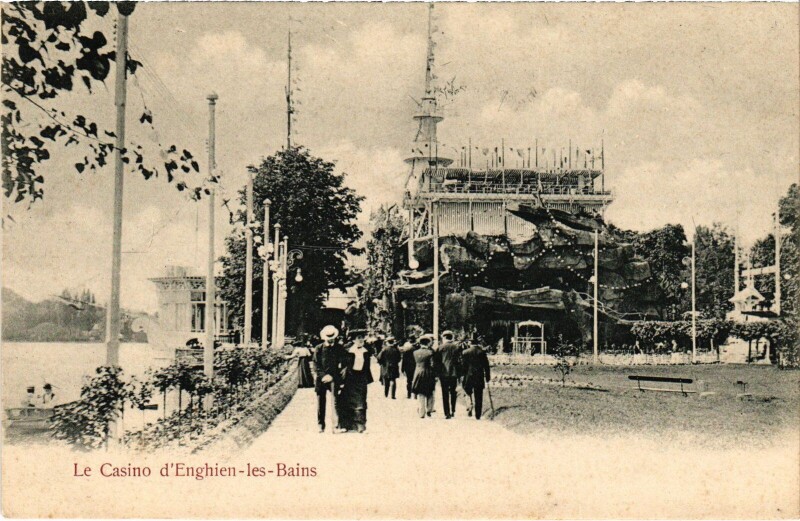 Carte postale ancienne Enghien les Bains Le Casino France à Enghien-les-Bains