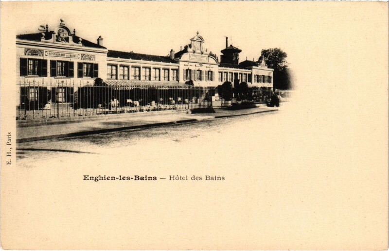 Carte postale ancienne Enghien les Bains Hotel des Bains France à Enghien-les-Bains