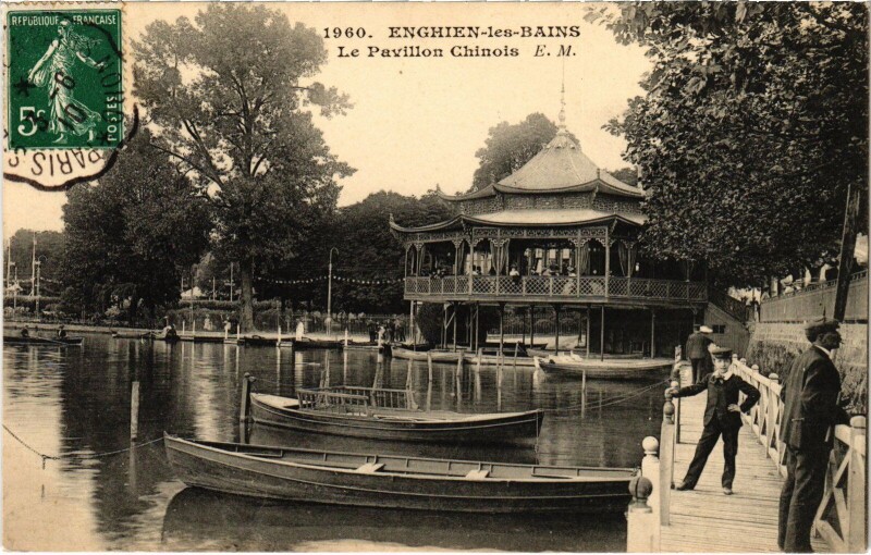 Carte postale ancienne Enghien les Bains Le Pavillon Chinois France à Enghien-les-Bains
