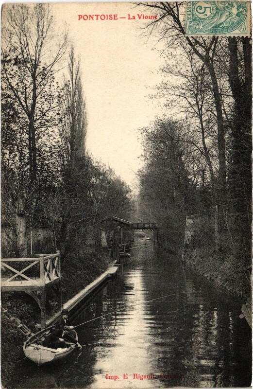 Carte postale ancienne Pontoise La Viosne France à Pontoise