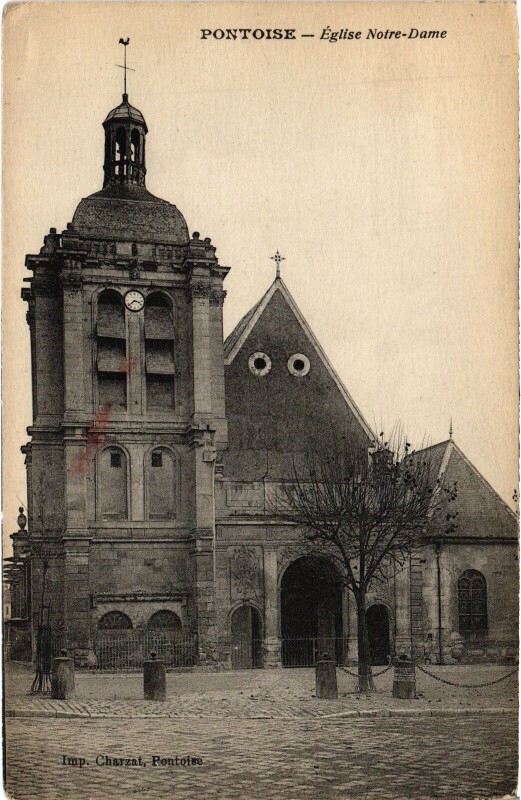 Carte postale ancienne Pontoise Eglise Notre-Dame France à Pontoise