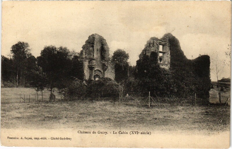 Carte postale ancienne Pontoise Chateau de Guiry, Le Cabin France à Pontoise