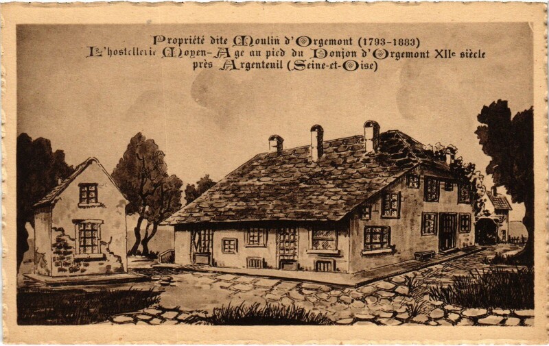 Carte postale ancienne Argenteuil L'Hostellerie Moyen France à Argenteuil