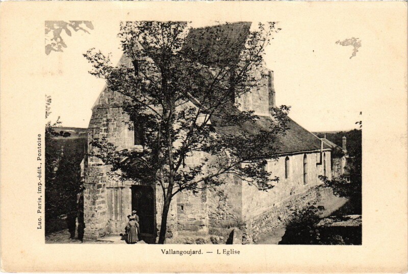 Carte postale ancienne Vallangoujard L'Eglise France à Vallangoujard