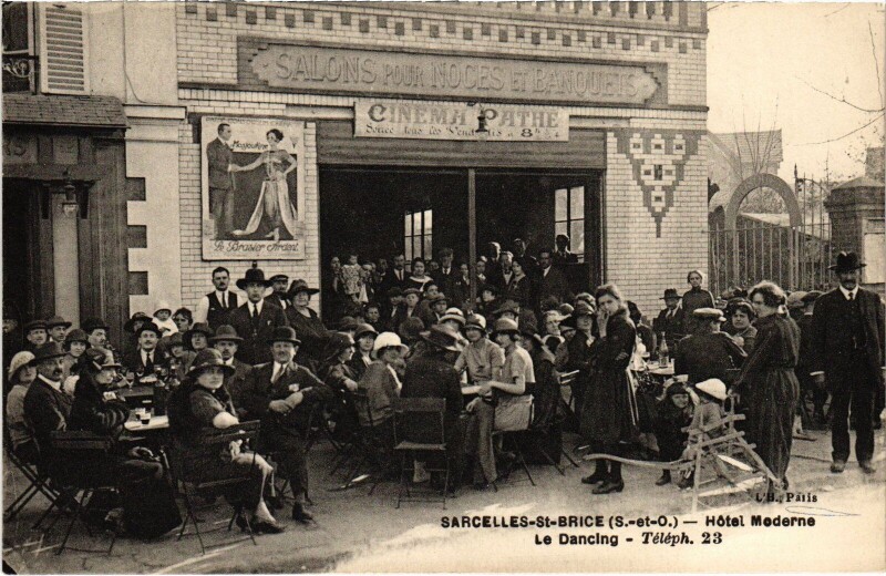 Carte postale ancienne Sarcelles-St.Brice Hotel Moderne France à Sarcelles