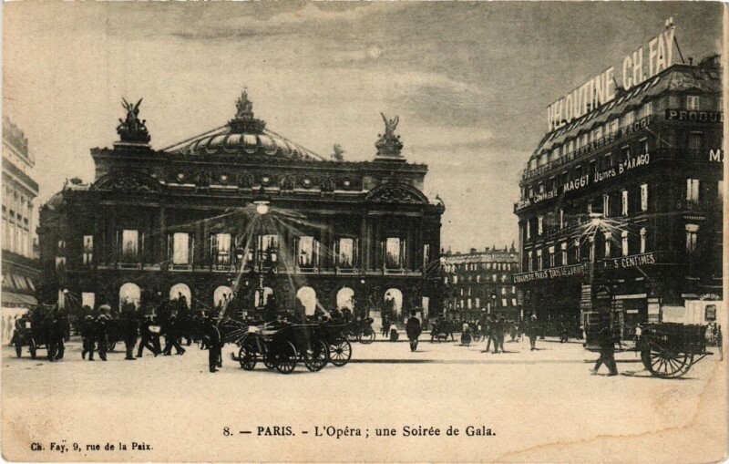 Carte postale ancienne Paris 9e - L'Opera à Paris 9e