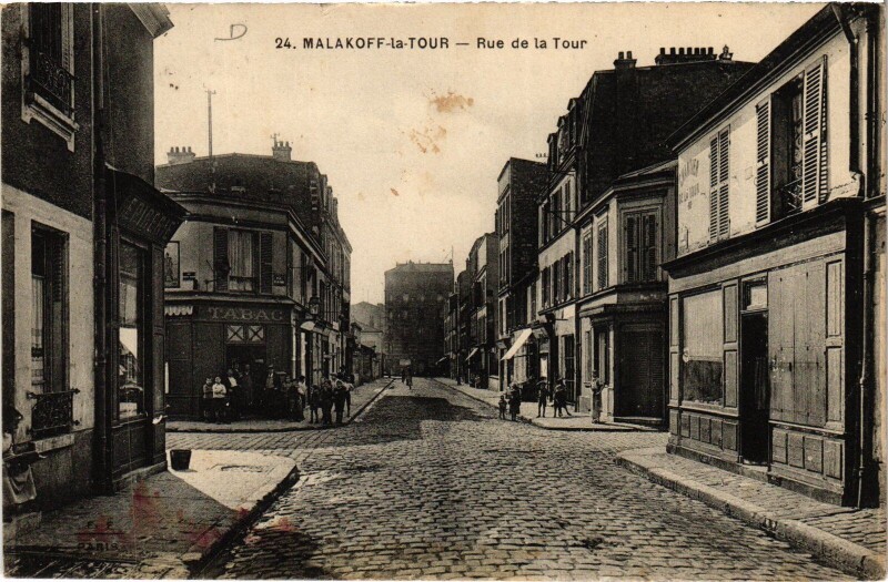 Carte postale ancienne Malakoff Rue de la Tour France à Malakoff
