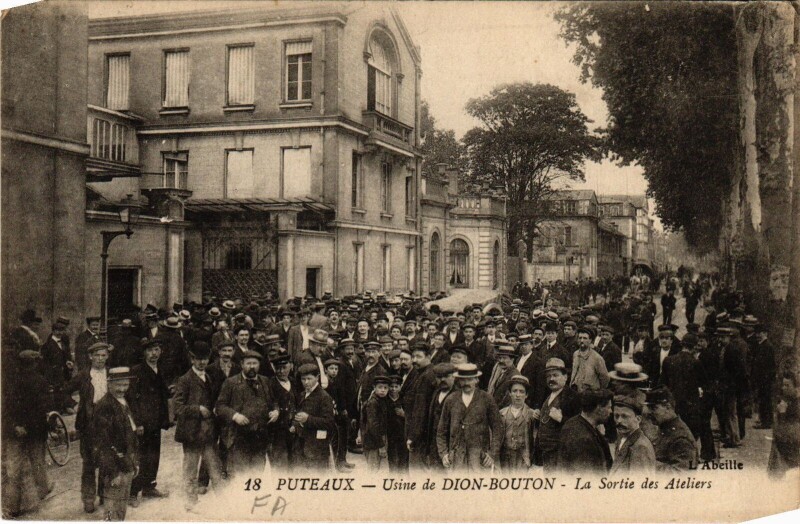 Carte postale ancienne Puteaux Usine de Dion-Bouton France à Puteaux