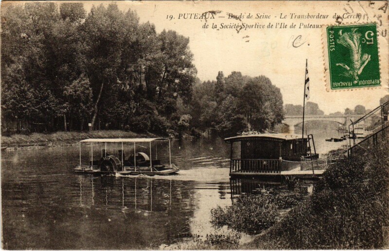 Carte postale ancienne Puteaux Bords de Seine France à Puteaux