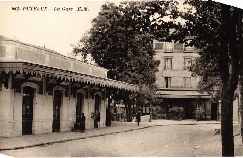 Carte postale ancienne Puteaux La Gare France à Puteaux