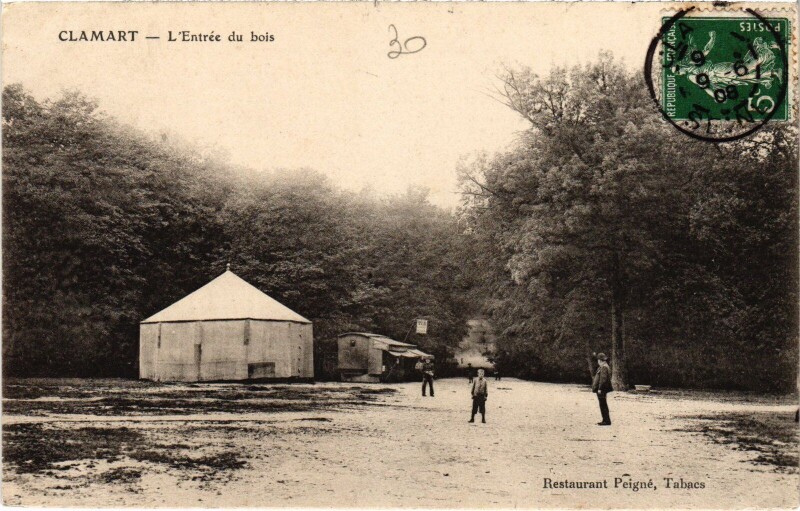 Carte postale ancienne Clamart L'Entree du Bois France à Clamart