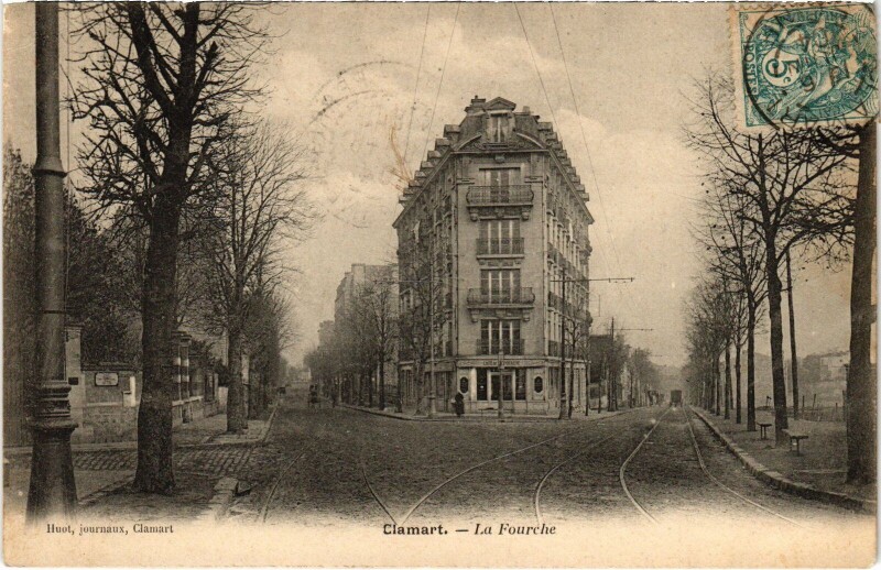 Carte postale ancienne Clamart La Fourche France à Clamart