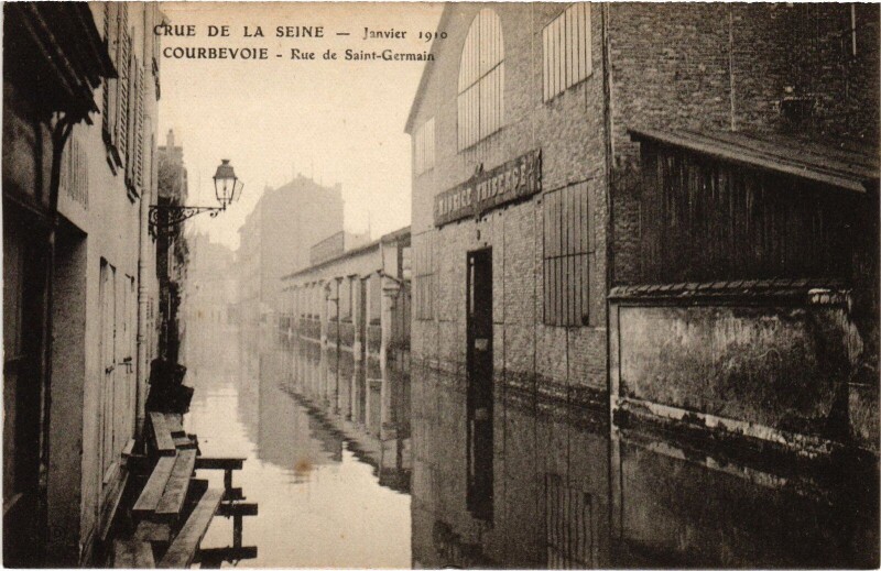 Carte postale ancienne Courbevoie Rue de Saint-Germain France à Courbevoie
