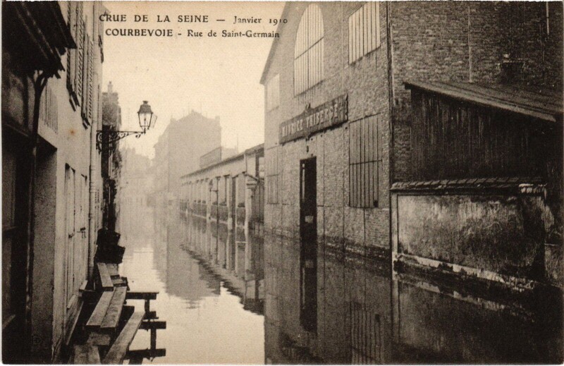 Carte postale ancienne Courbevoie Rue de Saint-Germain France à Courbevoie