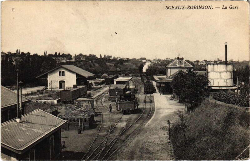 Carte postale ancienne Sceaux La Gare France à Sceaux