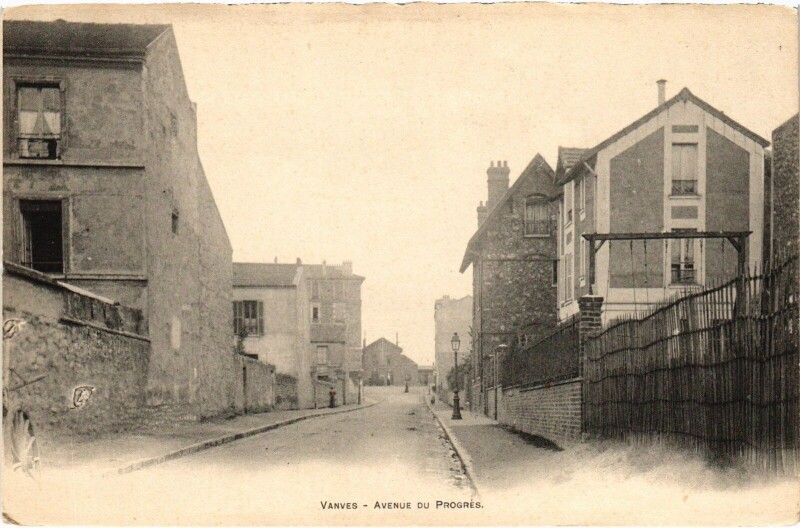 Carte postale ancienne Vanves Avenue du Progres France à Vanves