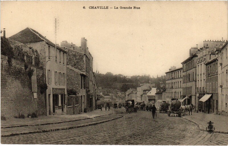 Carte postale ancienne Chaville La Grande Rue France à Chaville