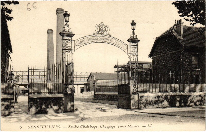 Carte postale ancienne Gennevilliers Societe d'Eclairage, Chauffage France à Gennevilliers