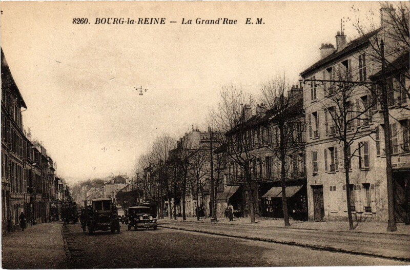 Carte postale ancienne Bourg la Reine La Grande Rue France à Bourg-la-Reine