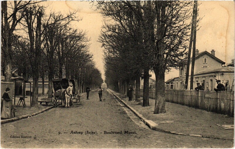 Carte postale ancienne Antony Boulevard Muret France à Antony