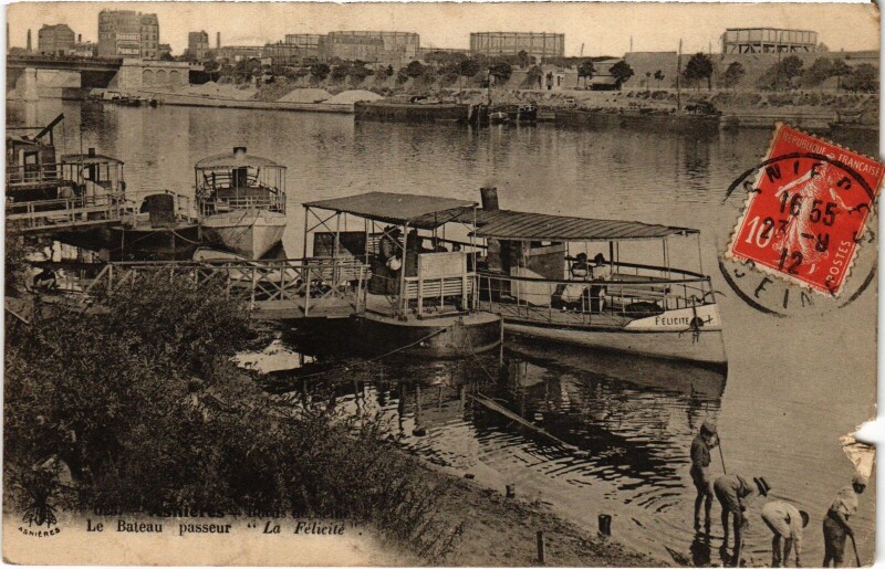 Carte postale ancienne Asnieres La Felicite France