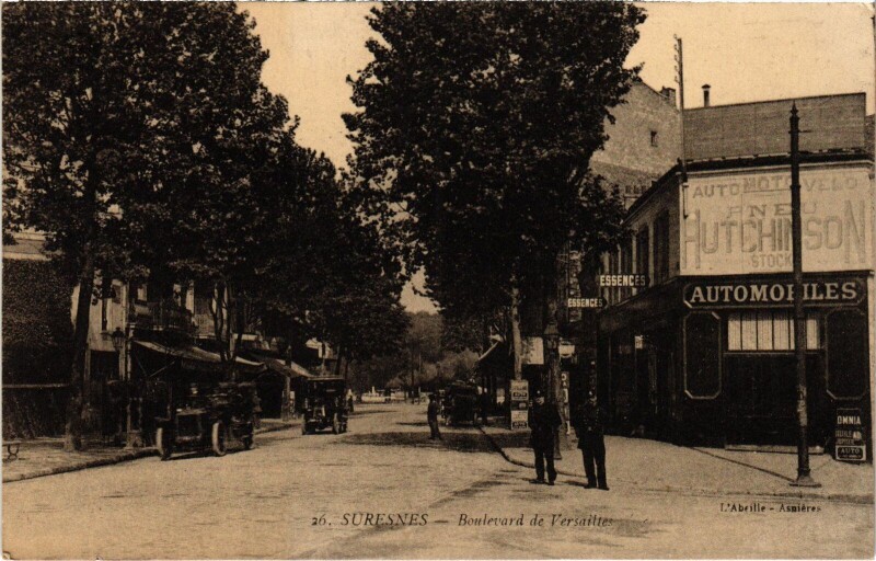 Carte postale ancienne Suresnes Boulevard de Versailles France à Suresnes