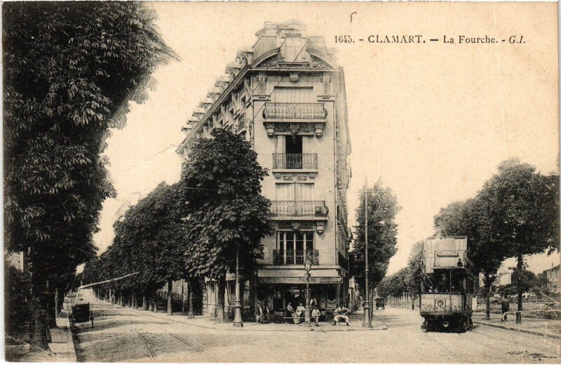 Carte postale ancienne Clamart La Fourche France à Clamart