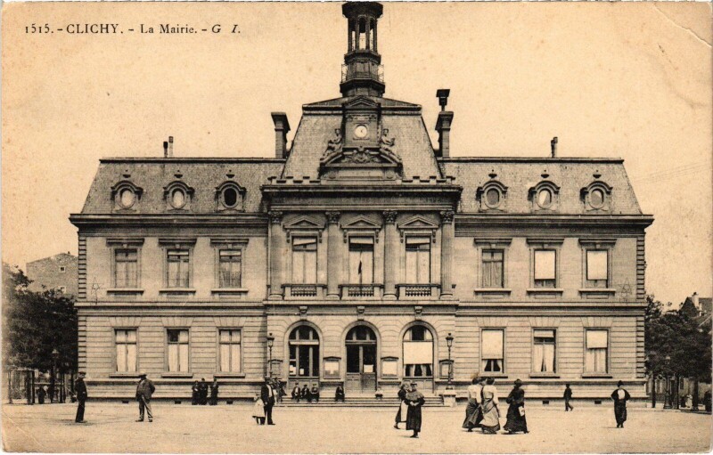 Carte postale ancienne La Mairie à Clichy