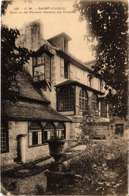 Carte postale ancienne Saint-Cloud Maison du Peintre Gaston La Touche France à Saint-Cloud