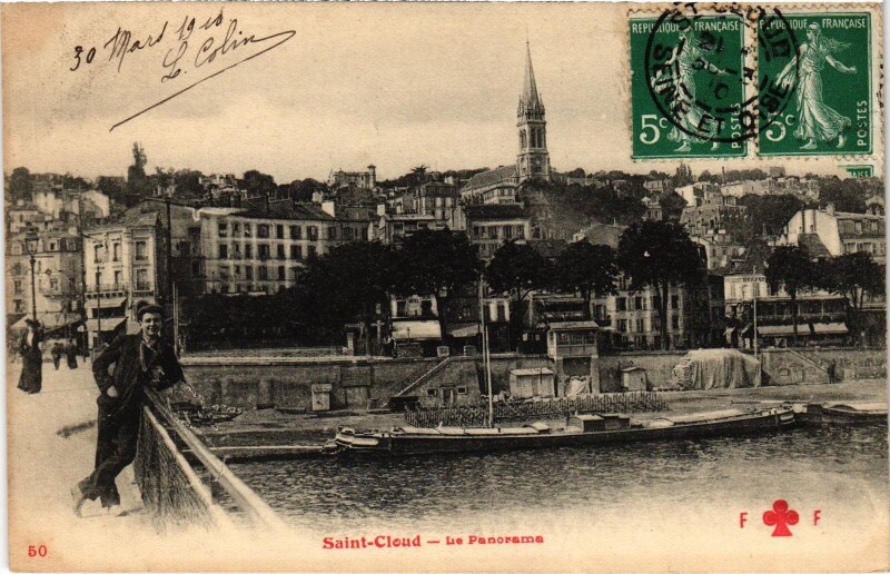 Carte postale ancienne Saint-Cloud La Panorama France à Saint-Cloud