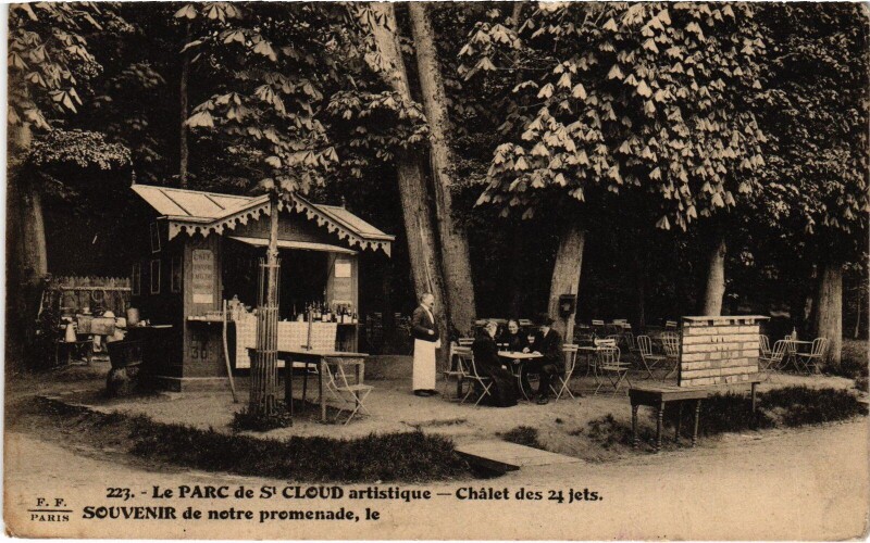 Carte postale ancienne Saint-Cloud Le Parc France à Saint-Cloud