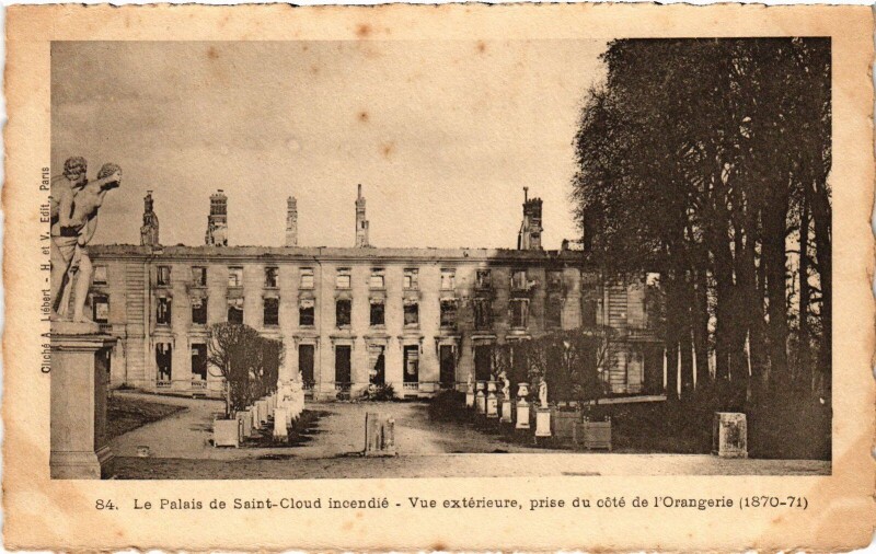 Carte postale ancienne Saint-Cloud Le Palais, vue exterieure France à Saint-Cloud