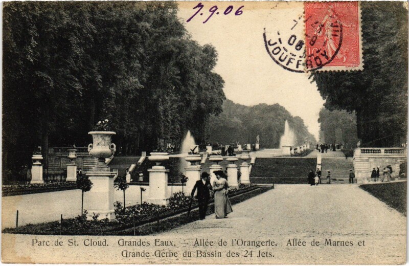 Carte postale ancienne Saint-Cloud Grandes Eaux France à Saint-Cloud