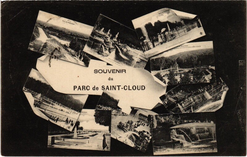 Carte postale ancienne Souvenir du Parc de Saint-Cloud France à Saint-Cloud