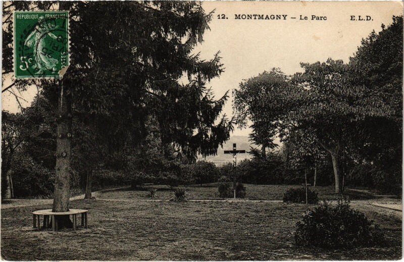 Carte postale ancienne Montmagny Le Parc France à Montmagny