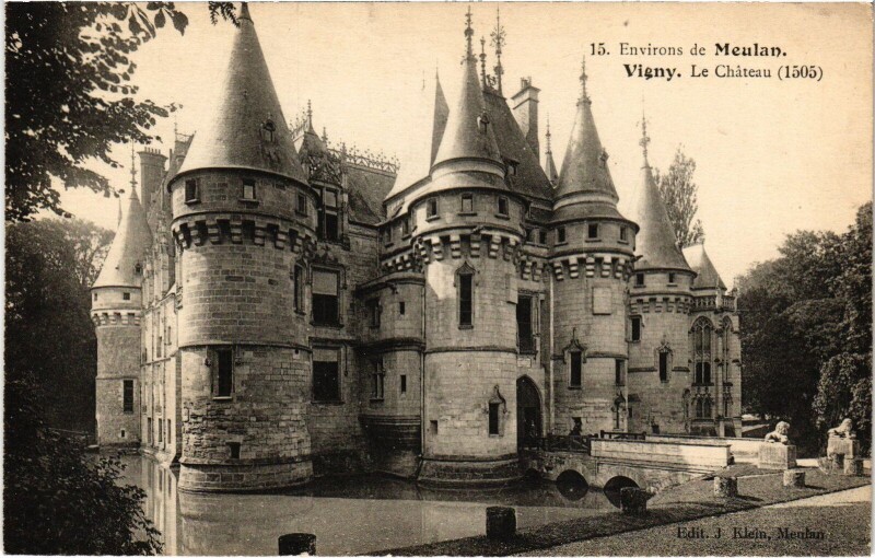 Carte postale ancienne Vigny Le Chateau France à Vigny