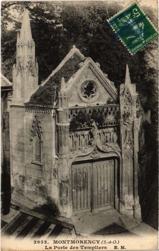 Carte postale ancienne Montmorency La Porte des Templiers France à Montmorency