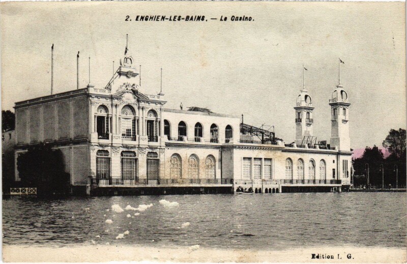 Carte postale ancienne Enghien les Bains Le Casino France à Enghien-les-Bains