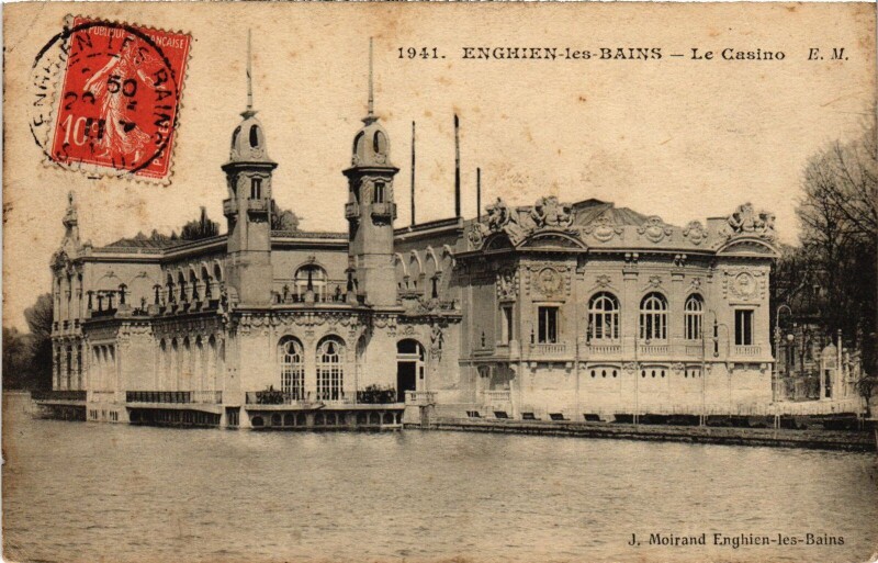 Carte postale ancienne Enghien les Bains Le Casino France à Enghien-les-Bains