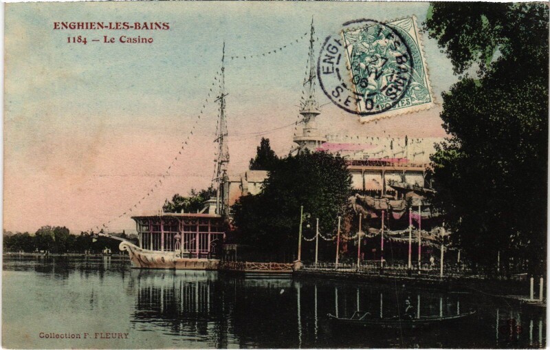 Carte postale ancienne Enghien les Bains Le Casino France à Enghien-les-Bains